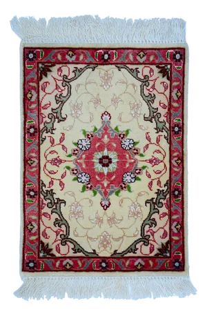 Tabriz Rug in Silk and Cotton, 2000s