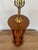 Modeline Mid-Century Modern Modeline Style Wavy Sculptural Walnut Ribbon Table Lamp With Drum Shade For Sale - Image 4 of 12