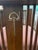 Morris style/arts and crafts style oak chair with slats on side and rear. Upholstered in pink velvet. This is a large...