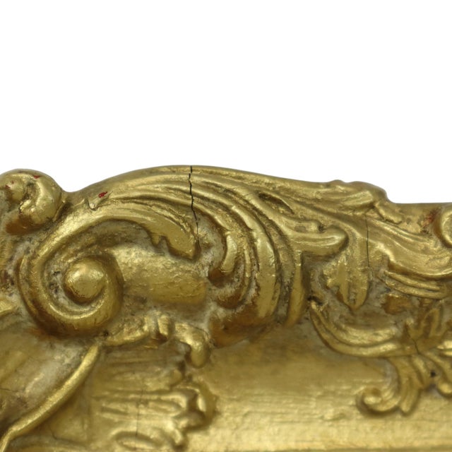 Vintage Baroque-Style Gilt Pine Frame For Sale - Image 12 of 16