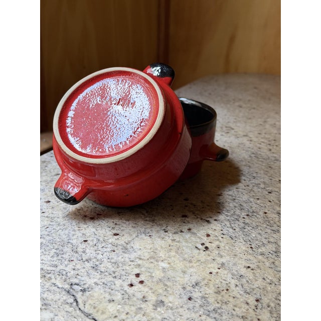 Vintage West German Pottery Soup Crocks, 1960, Set of 6 For Sale - Image 10 of 15