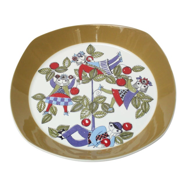 Vintage Norwegian Turi 'Corsica' Charger for Figgjo Flint For Sale