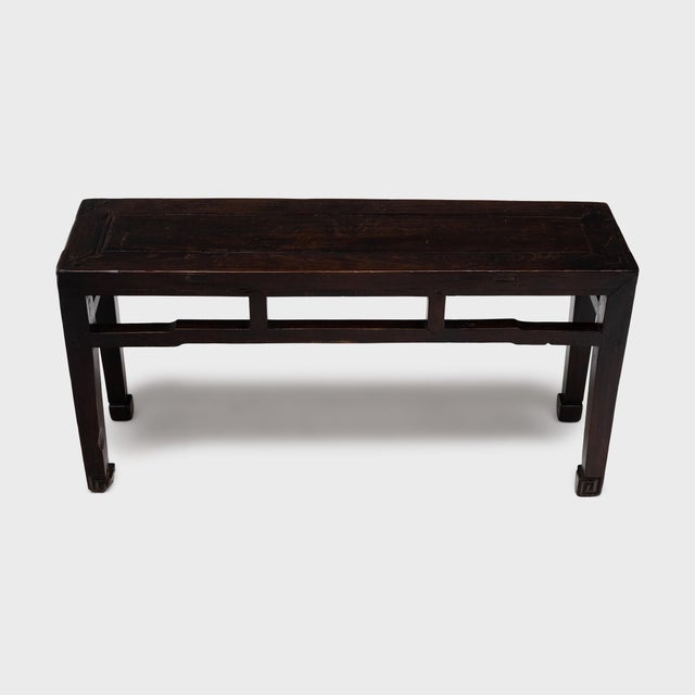 Asian Chinese Provincial Spiral Foot Bench, C. 1850 For Sale - Image 3 of 5