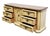 Cream Stanley Furniture Solid Pecan Antiqued Yellow Cream Painted Mediterranean 73" Triple Door Dresser 4723-05 For Sale - Image 8 of 15