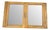 Wooden Wall Display Cabinet with Glass Door, 1980s For Sale