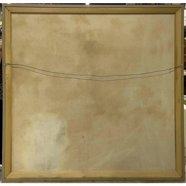 Signed Chinoiserie Painting of Florals and Birds on Canvas For Sale - Image 12 of 12