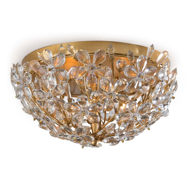 Regina Andrew Cheshire Flush Mount in Gold Leaf For Sale In Detroit - Image 6 of 6
