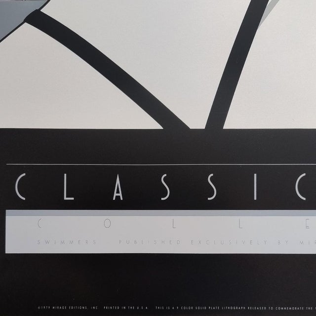 Patrick Nagel, Swimmers, Lithograph, 1970s For Sale - Image 7 of 10