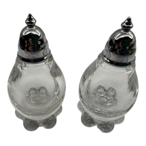Mid 20th Century Imperial Glass Candlewick Salt & Pepper Shaker Set- a Pair