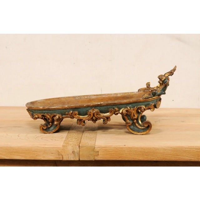 Late 18th Century Late 18th Century Italian Carved Wood Bowl For Sale - Image 5 of 11