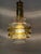 Mid-Century Murano Glass Pendant Lamp with Golden Yellow Waves and Brass, 1970s For Sale - Image 4 of 18
