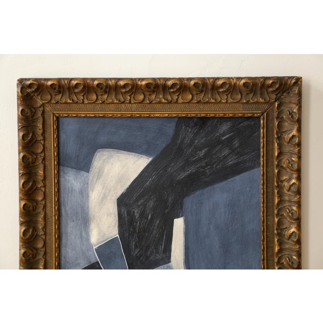 2020s Original Framed Abstract Painting in Antique Frame For Sale - Image 5 of 13