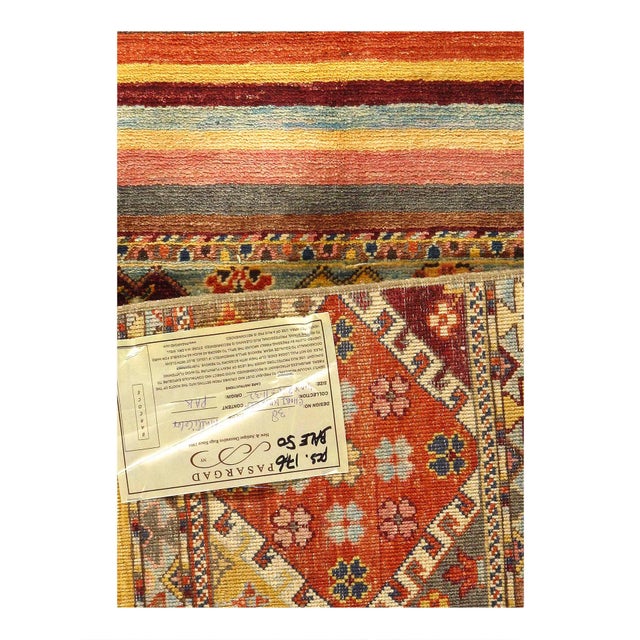 Traditional Super Khorjin Design Lamb's Wool Rug For Sale - Image 3 of 3