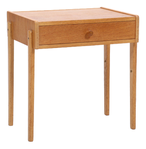 Vintage Bedside Table in Oak, 1960s