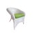 Henry Link Wicker Dining Set With Glass Top – 5 Pieces For Sale - Image 9 of 9
