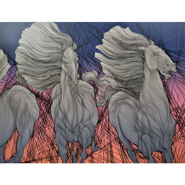 Guillaume Azoulay, Andante II, Circa 1990 For Sale - Image 4 of 8