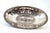 Metal Fruit Bowl in Cut-Out Silver with Central Floral Relief and Pearly Frieze Edge For Sale - Image 7 of 8