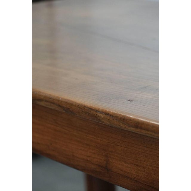 French Farmhouse Dining Table with Two Drawers For Sale - Image 18 of 18