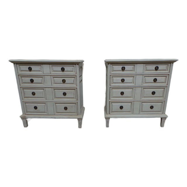 Gustavian Style 4 Drawer Chest of Drawers For Sale