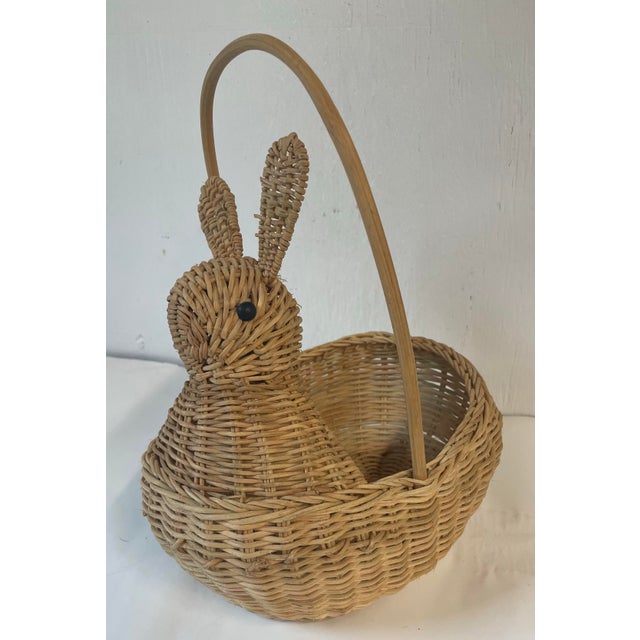 Very cute little wicker basket shaped like a rabbit