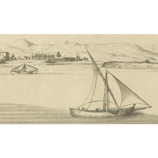 Mid 18th Century Antiquities of Luxor Ancient Thebes, Norden Egypt Engraving, 1755, Paper For Sale - Image 5 of 9