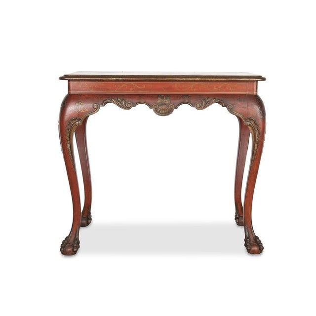 Antique Red Lacquered Centre Table, 1830 For Sale - Image 10 of 18
