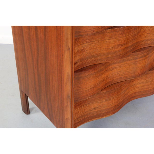 Wood Edmond Spence Wavy High Dresser For Sale - Image 7 of 7