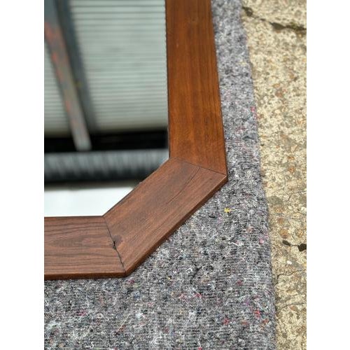 Vintage Oak Mirror, 1970s For Sale - Image 9 of 11