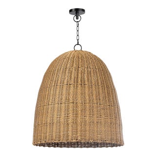 Regina Andrew Beehive Outdoor Pendant, Weathered Natural, Large For Sale