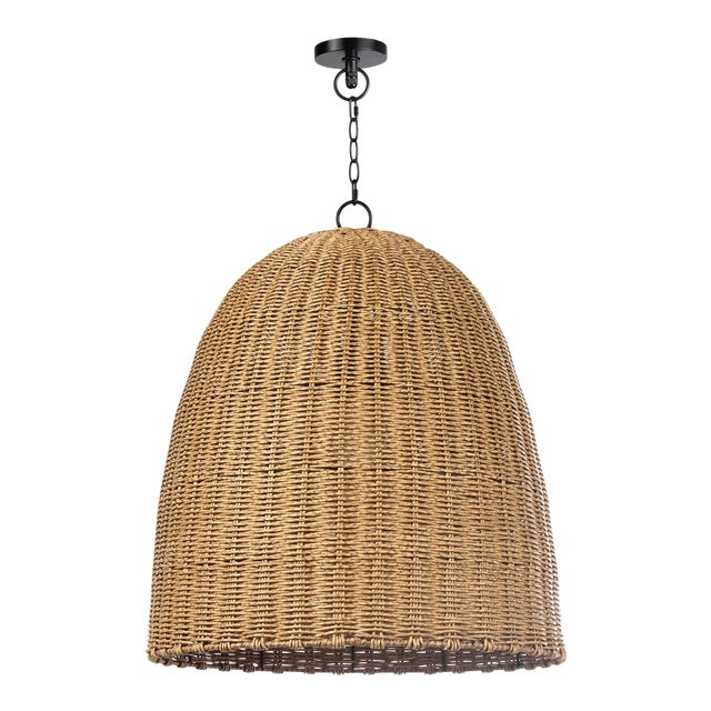 Regina Andrew Beehive Outdoor Pendant, Weathered Natural, Large For Sale