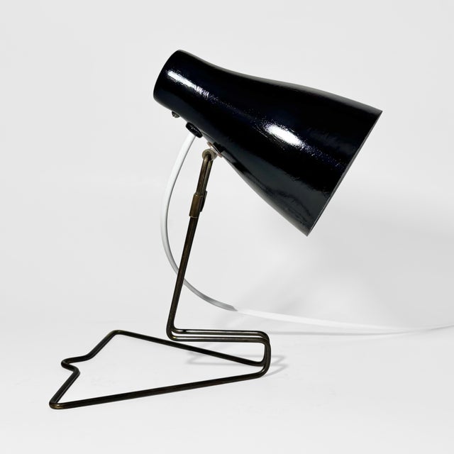 1950s Mid-Century Modern Scandinavian Table Lamp from Böhlmarks, 1950s For Sale - Image 5 of 10