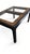 1970s Attributed to Chin Hua by Raymond Sobota for Century — Black Lacquer & Burl Glass-Top Extension Table, Model 540-333 For Sale - Image 10 of 11