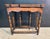 A lovely little Tea Table, Queen Anne design dating to around 1890. Perfect size for a lamp table. The back leg swivels...