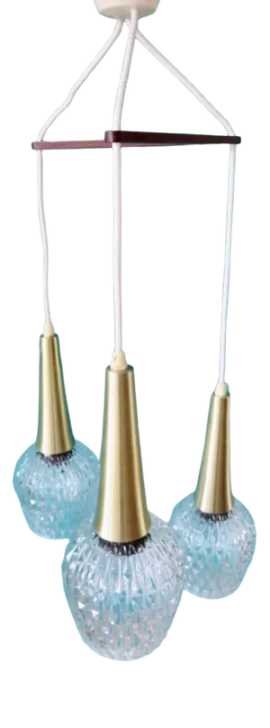 Cascading Boomerang Suspension Lights, Denmark, 1968, Set of 3
