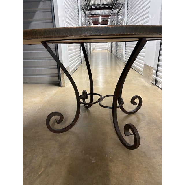 Mid 20th Century Hand Beaten Cooper Dining Table For Sale In Atlanta - Image 6 of 10