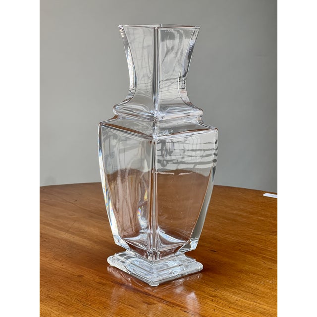 Traditional Vintage Baccarat Crystal Pearl Vase For Sale - Image 3 of 7