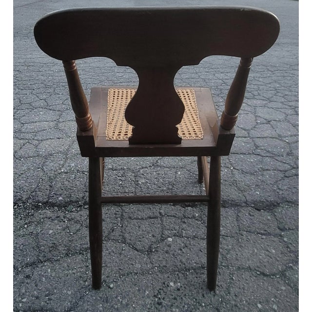 Early 20th Century American Victorian Cane Seat Low Side Chair For Sale In Washington DC - Image 6 of 7