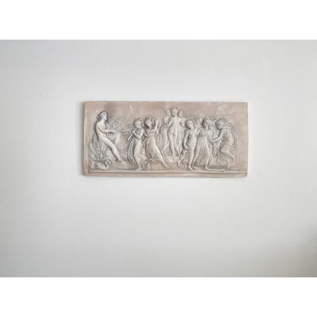 Vintage Greek Style Dance of the Muses Plaster Relief Wall Art Chairish