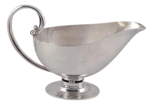 Vintage Sterling Silver Gravy Boat by Johan Rohde for Georg Jensen, 1940s
