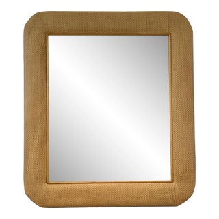 Natural Rattan Weave Over-Sized Mirror For Sale