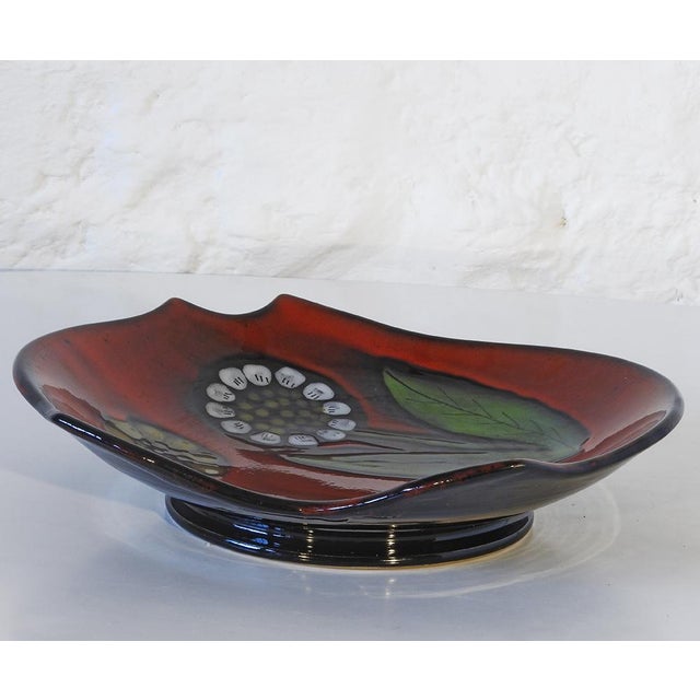 Black Vercor French Ceramic Plate, 1960s For Sale - Image 8 of 8