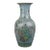 Chinese Vintage Porcelain Vase Qing Dynasty Qianlong Marked Crackle Glaze Famille Verte Porcelain Vase Hand Painted Figures Pattern For Sale