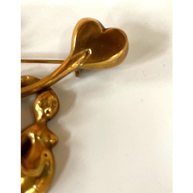 Line Vautrin Bronze Brooch by Line Vautrin For Sale - Image 4 of 11