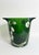 Emerald Vintage French Perrier-Jouët Style Green Glass Anemone Champagne Bucket For Sale - Image 8 of 11
