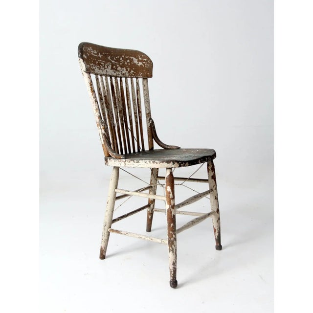 Antique Spindle Back Chair For Sale - Image 9 of 12
