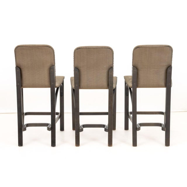 Wood Contemporary Painted Wood Counter Stools, 6 For Sale - Image 7 of 8