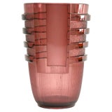 Image of Art Deco Egmont Vase by Val Saint Lambert for Charles Graffart, 1934 For Sale