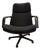 Model F141 Swivel Chair in Black Upholstery with Skai Armrests attributed to Geoffrey Harcourt for Artifort, 1970s For Sale