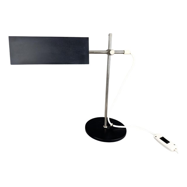 Mid-Century Minimalist Adjustable Table Lamp, Czechoslovakia, 1970s For Sale