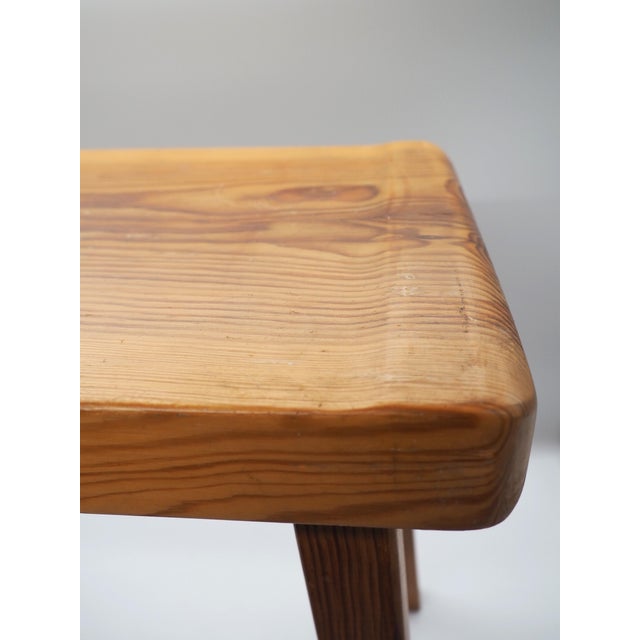 Vintage Scandinavian Pine Stool, 1970s For Sale - Image 4 of 12